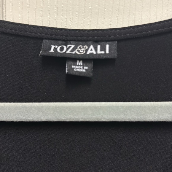 Black Zippered Women's Top - Picture 2 of 5